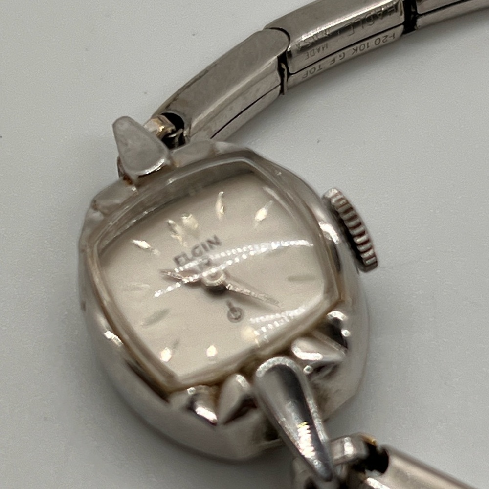 Elgin Silver Watch 10k GF - working
